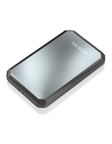 AISENS ASE-2529B caja para disco duro externo Carcasa de disco duro/SSD Negro, Gris 2.5"