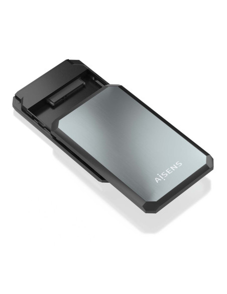 AISENS ASE-2529B caja para disco duro externo Carcasa de disco duro/SSD Negro, Gris 2.5"