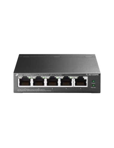 TP-Link TL-SG105MPE switch L2 Gigabit Ethernet (10/100/1000) Energía sobre Ethernet (PoE) Negro
