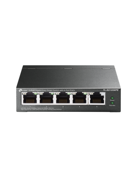 TP-Link TL-SG105MPE switch L2 Gigabit Ethernet (10/100/1000) Energía sobre Ethernet (PoE) Negro