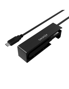 AISENS Adaptador ASE-35C02B SATA a USB-C USB 3.0/USB3.1 GEN1 para Discos Duros 2.5" y 3.5" con Alimentador, Negro 2