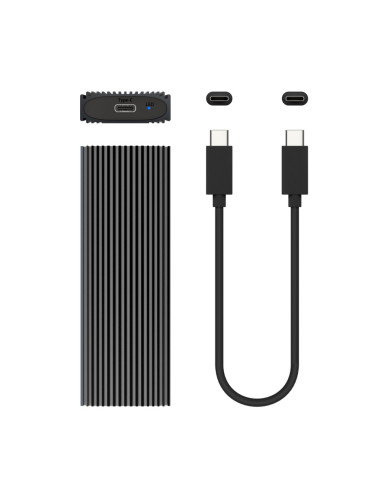 AISENS Caja Externa M.2 (NGFF) ASM2-023GR NVMe A USB3.2 Gen2, Gris