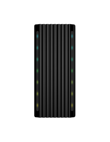 AISENS Caja Externa M.2 RGB Gaming ASM2-RGB012B SATA/NVMe A USB3.1 Gen2, Negra