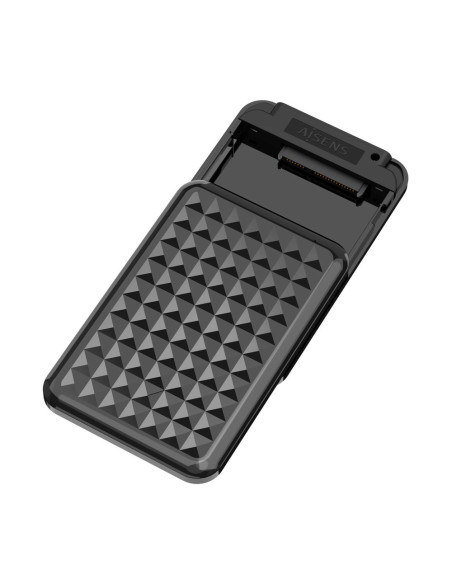 AISENS Caja Externa 2,5? 9.5mm SATA a USB3.0/USB3.1 Gen1, Negra