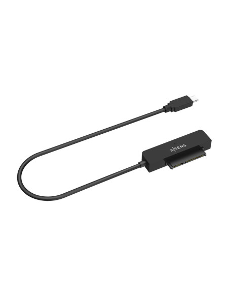 AISENS Adaptador SATA a USB-C USB3.0/USB3.1 Gen1 para Discos Duros 2.5?, Negro