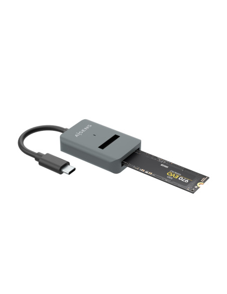 AISENS USB-C Dock M.2 (NGFF) ASUC-M2D012-GR SATA/NVMe A USB3.1 Gen2, Gris