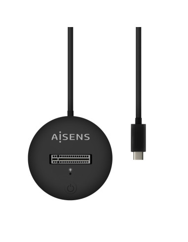 AISENS USB-C Dock M.2 (NGFF) ASUC-M2D013-BK SATA/NVMe A USB3.1 Gen2, Negra
