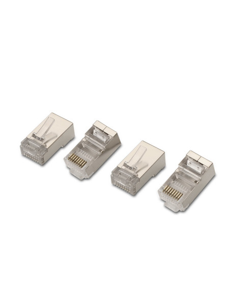 AISENS A139-0298 conector RJ-45 Acero inoxidable, Transparente