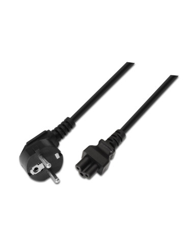 AISENS A132-0172 cable de transmisión Negro 1,5 m CEE7/7 C5 acoplador