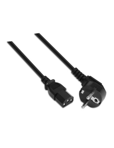 AISENS A132-0168 cable de transmisión Negro 3 m CEE7/7 C13 acoplador