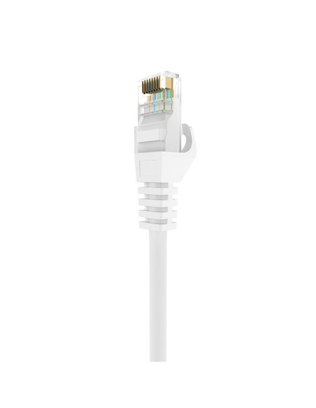 AISENS Cable de Red Latiguillo RJ45 LSZH Cat.6A 500 Mhz UTP AWG24, Blanco, 2.0M