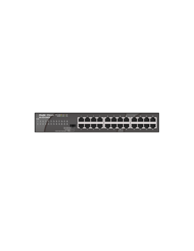 Ruijie Networks RG-ES124GD switch No administrado Gigabit Ethernet (10/100/1000) Negro