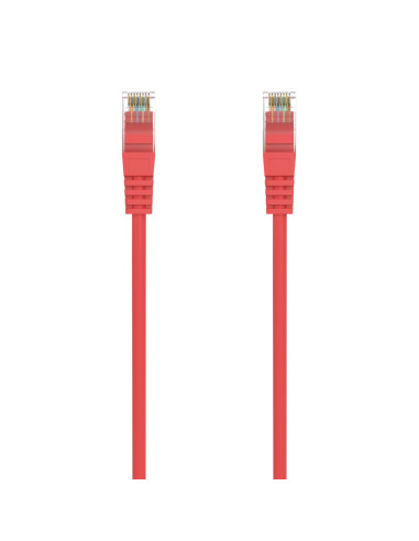 AISENS Cable de Red Latiguillo RJ45 LSZH Cat.6A 500 Mhz UTP AWG24, Rojo, 1.0M