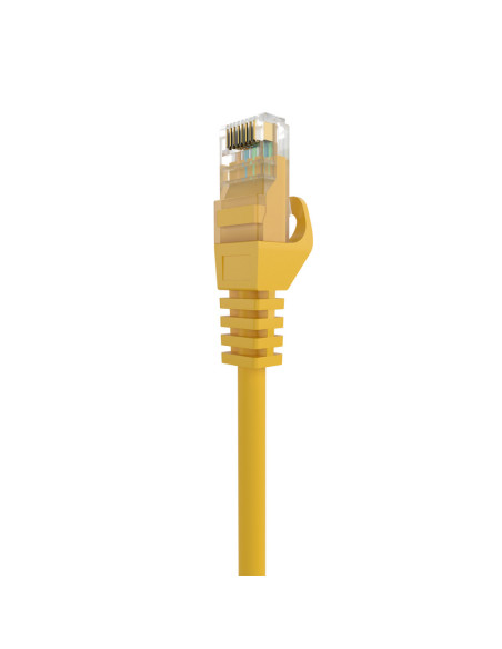 AISENS Cable de Red Latiguillo RJ45 LSZH Cat.6A 500 Mhz UTP AWG24, Amarillo, 1.5M