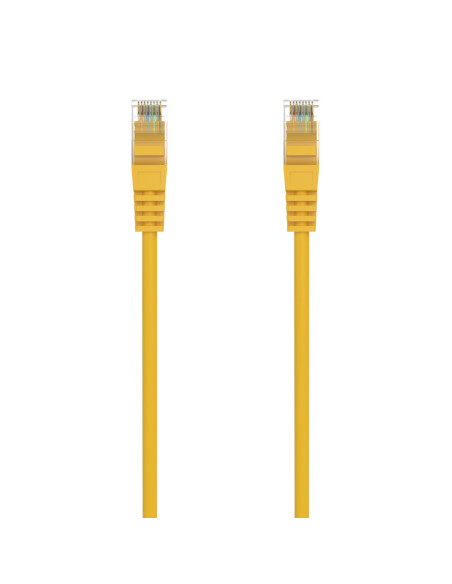 AISENS Cable de Red Latiguillo RJ45 LSZH Cat.6A 500 Mhz UTP AWG24, Amarillo, 2.0M